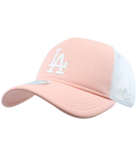 Female Wmns League Ess Trucker LA pink New Era